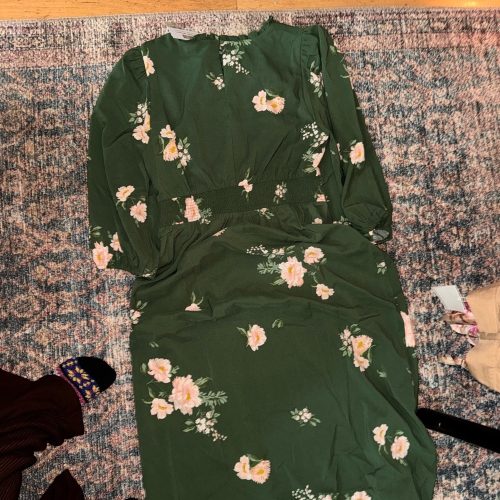 Baltic Born Olive Floral Dress - Picture 5 of 6